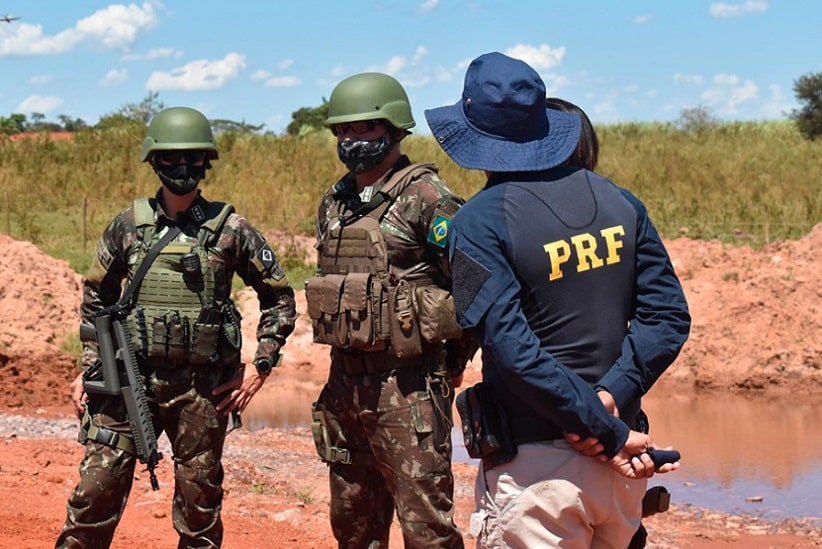 Forças militares atuam em apoio às corporações policiais na fronteira. Imagem: Comunicação/Exército Brasileiro (Arquivo)