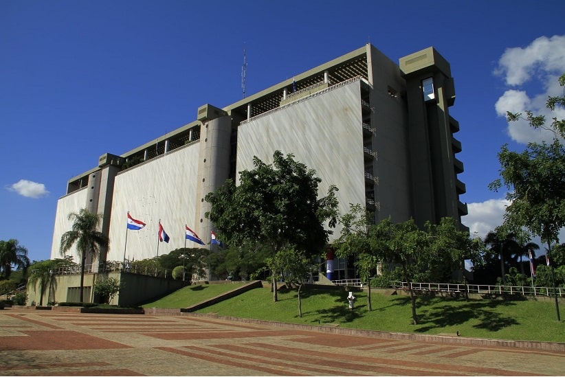 Sede do Banco Central do Paraguai, em Assunção. Imagem: Gentileza/BCP