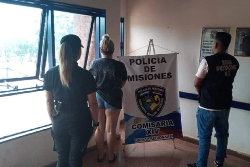 Mulher foi localizada durante diligências no bairro Los Paraísos, de Posadas. Imagem: Gentileza/Polícia de Misiones