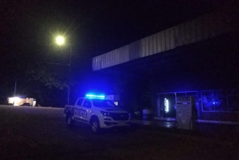 Patrulhamento noturno às margens das rodovias de acesso à fronteira. Imagem: Gentileza/Polícia de Misiones