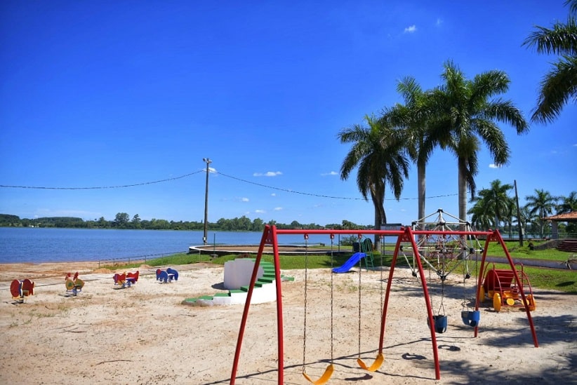 Estrutura contempla opções como um parquinho à beira do lago de Itaipu. Imagem: Gentileza/Itaipu Binacional