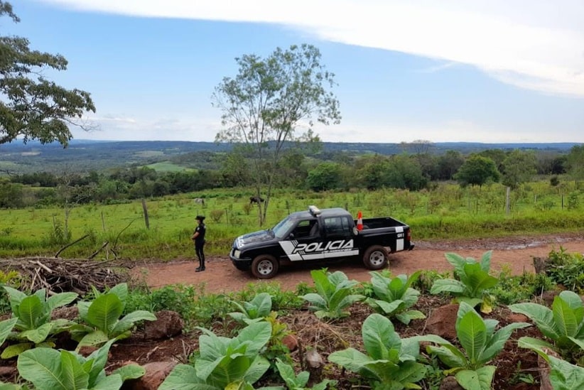 Patrulhamento inclui áreas rurais próximas às fronteiras com Brasil e Paraguai. Imagem: Gentileza/Polícia de Misiones