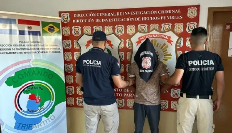 Brasileiro tinha três mandados em aberto. Imagem: Gentileza/Polícia Nacional do Paraguai