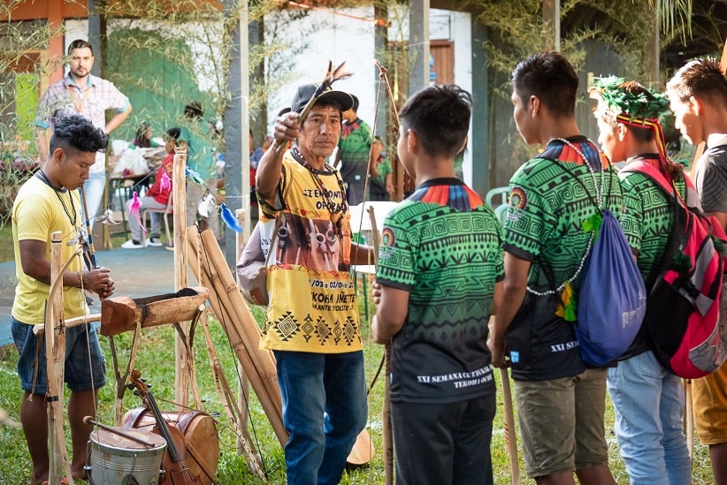 Na próxima semana, será a vez da comunidade indígena de Diamante d'Oeste promover atividades. Imagem: Rubens Fraulini/Itaipu Binacional