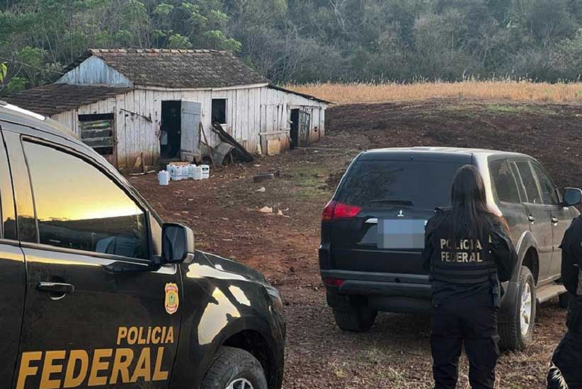 Local vistoriado pela PF nas proximidades da fronteira seca com a Argentina. Foto: Gentileza/Polícia Federal