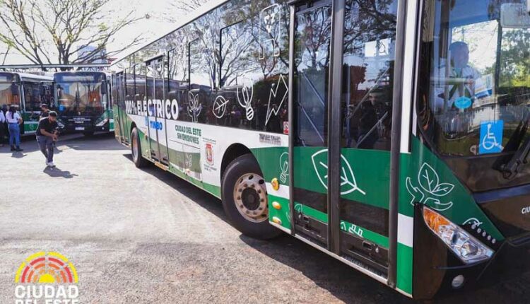 Prefeitura de Ciudad del Este adquiriu 20 ônibus elétricos. Foto: Gentileza/Prefeitura de Ciudad del Este
