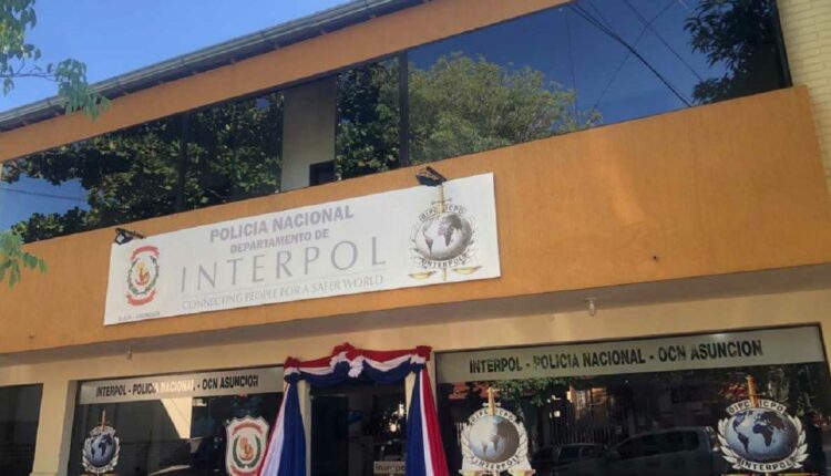 Fachada da sede da Interpol na capital paraguaia, Assunção. Foto: Gentileza/Interpol Paraguay