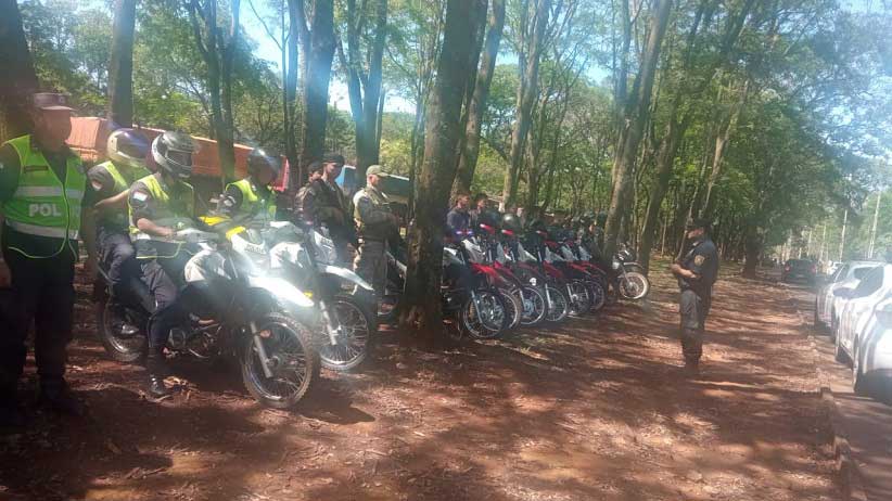 Além da desocupação, foi ordenado o aumento da segurança no entorno. Foto: Gentileza/Polícia Nacional do Paraguai