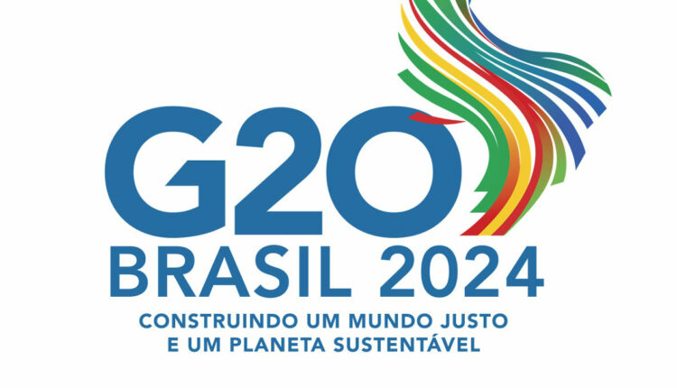 Logomarca oficial da presidência brasileira do G20.