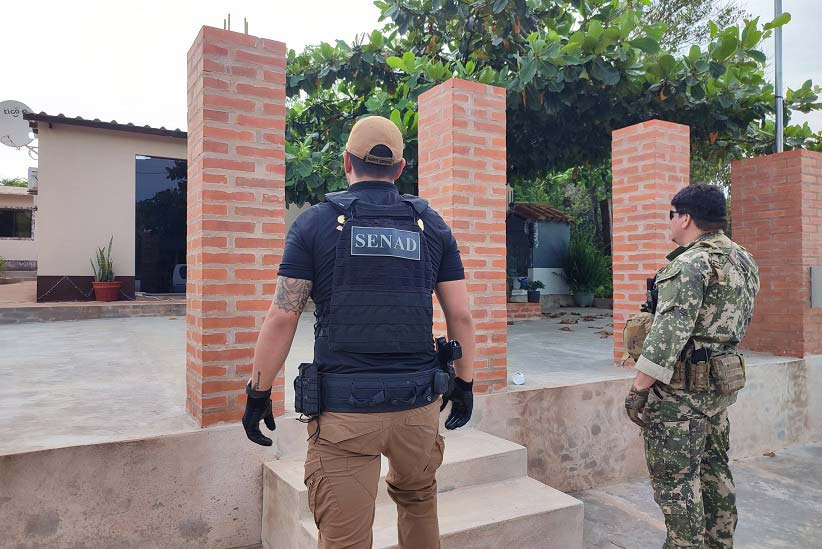 Foco da segunda fase da operação é a parte logística da quadrilha. Foto: Gentileza/Senad