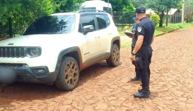 Jeep tinha denúncia de roubo em Santa Catarina, no mês de novembro. Foto: Gentileza/Polícia de Misiones