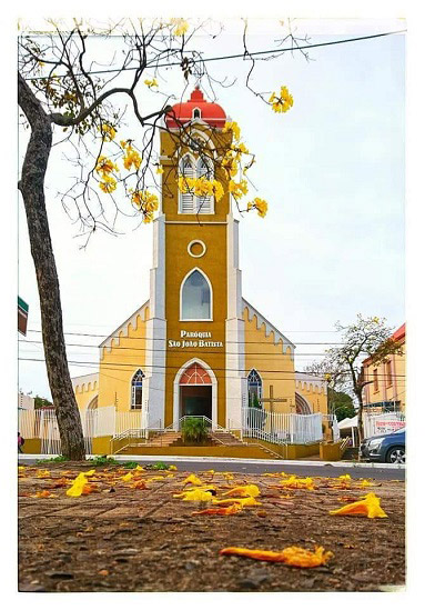 Igreja em homenagem a São João Batista é a mais antiga de Foz do Iguaçu. Foto: Gentileza/Assessoria