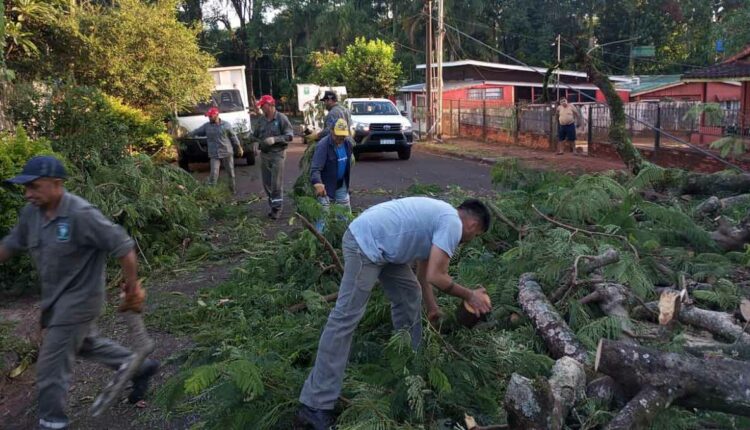Bairros Santa Rosa e Villa Alta foram os mais afetados no lado argentino. Foto: Gentileza/Prefeitura de Puerto Iguazú