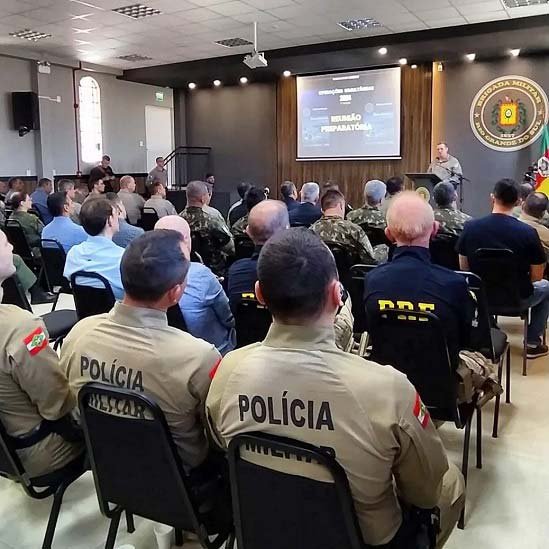 Panorama da reunião em Santa Rosa (RS). Foto: Gentileza/Polícia de Misiones