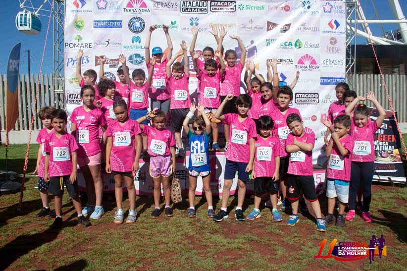 Prova infantil é um dos diferenciais da Corrida e Caminhada da Mulher. Foto: Assessoria/Corrida da Mulher