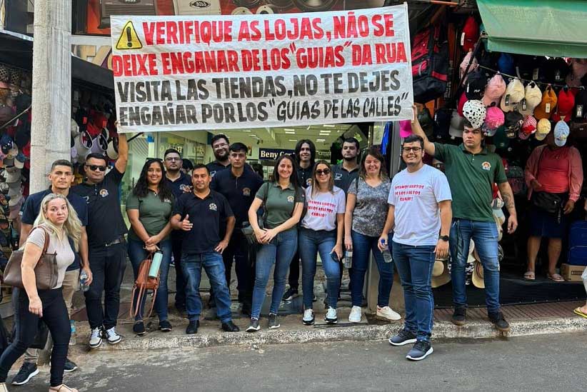 Atividade foi chamada de "Dia sem Roubo" pelo prefeito de Ciudad del Este. Foto: Gentileza/Prefeitura de Ciudad del Este